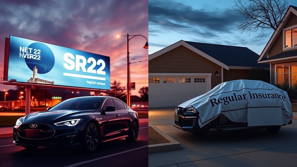 sr22 versus standard insurance